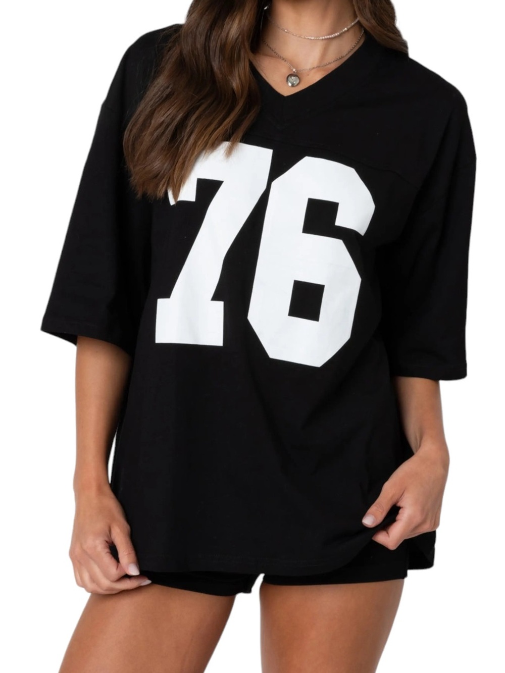 EDIKTED 76 Oversize Cotton Graphic T-Shirt size large